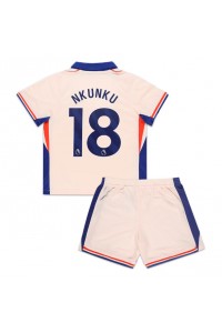 Chelsea Christopher Nkunku #18 Babytruitje Uit tenue Kind 2024-25 Korte Mouw (+ Korte broeken)